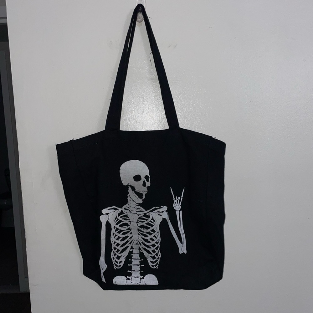 Skeleton tote bag